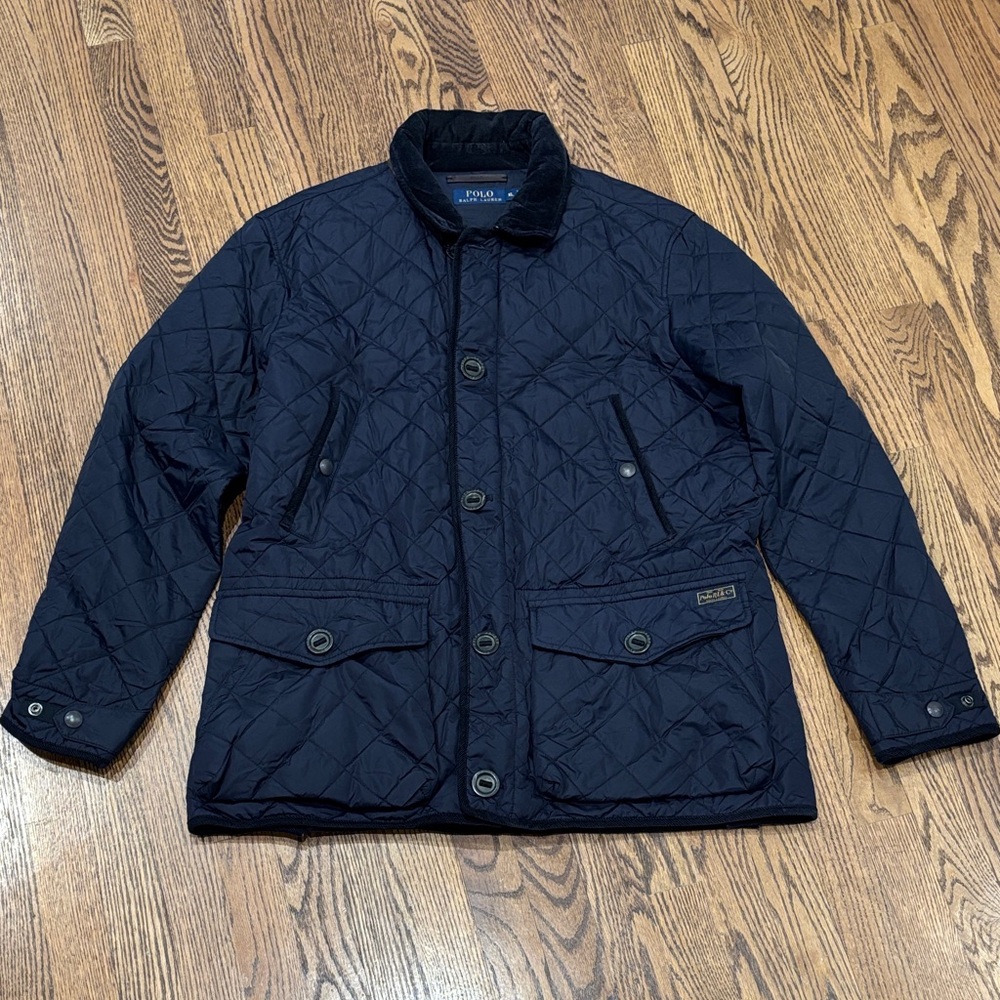 Polo by Ralph Lauren Quilted Dark Blue Shirt Jacket